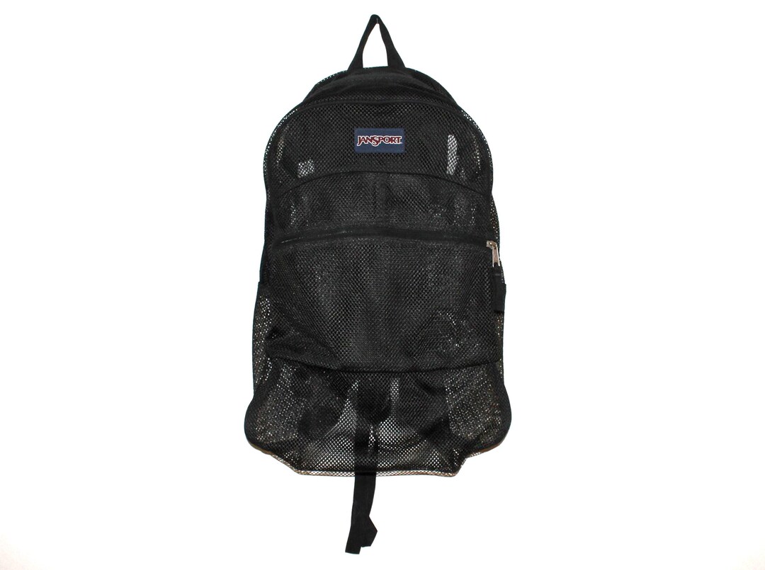 black jansport backpack throughout the years color Vintage Black JANSPORT Mesh Backpack 1990s Y2K Color Block Book Bag BACKPACK  Day Pack Jansport Brand Bag -- Free Shipping U.S.A