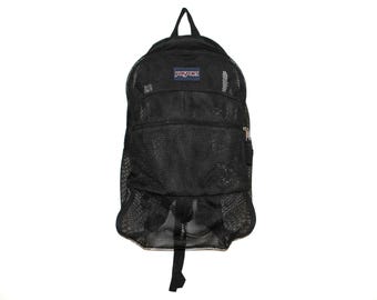 90s usa製 jansport nylon westbag Vintage JanSport Backpack Made In USA 90s Blue Hiking Sack Flap
