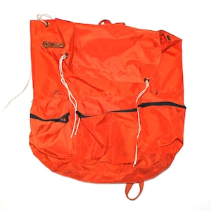 vintage 1970s 80s vintage camping day hike rucksack BACKPACK jansport style vintage backpack -- FREE shipping U.S.A.