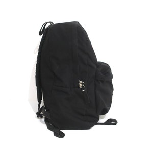 vintage 1990s y2k black JANSPORT nylon BACKPACK hiking daypack CLASSIC lightweight hiking biking bag U.C.F. Knights image 4