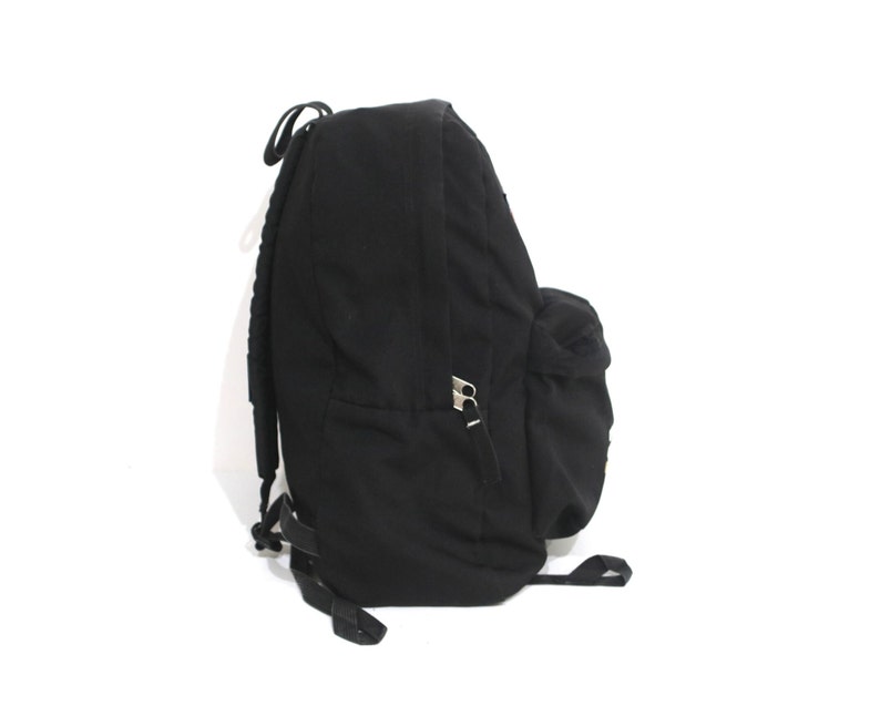 vintage 1990s y2k black JANSPORT nylon BACKPACK hiking daypack CLASSIC lightweight hiking biking bag U.C.F. Knights image 4