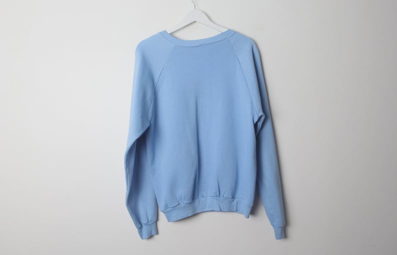 vintage BOXY blue MICKEY mouse crewneck sweatshirt 1980s Disney original FLORIDA vintage sweatshirt -- Size Large -- Free Shipping bild 4