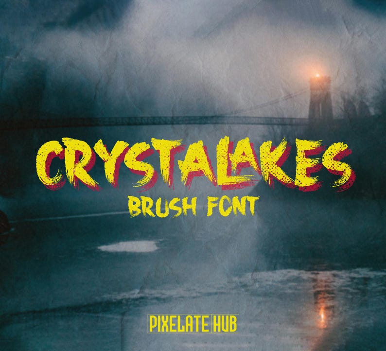 Horror Brush Font: Creepy Halloween Typeface (OTF, TTF), Scary ...