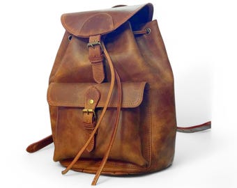 City Leather Backpack 2.0 | Premium Full-Grain Cowhide Leather Backpack | Timeless Design with Modern Functionality