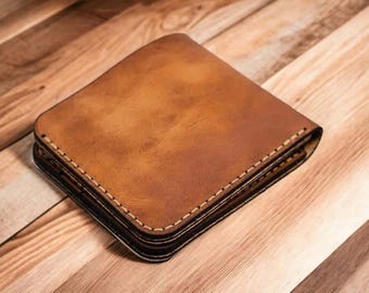 Handmade Bifold Genuine Leather Wallet for Men | High-Quality Leather Wallet | Stylish & Durable Wallet for Everyday Use