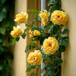 Yellow Climbing Rose Seeds | Cheerful Golden Blooms for Fences, Pergolas & Sunlit Patios