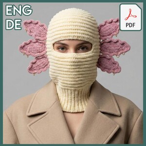 Lotus Reef Balaclava Crochet Pattern PDF – Sculptural Fantasy Headwear