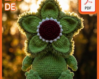 Patrón de crochet del Monstruo de las Flores del Vacío (PDF): Monstruo de las Plantas de Bloomington, amigurumi, peluche espeluznante para Halloween