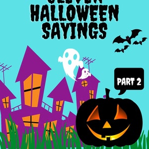 Ghoulishly Clever Halloween Sayings, Printable, Digital Download, Adult Coloring Book Part 2 image 1