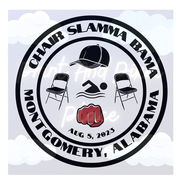 Chair Slamma Bama, Montgomery Brawl, Alabama, Chairteenth, FAAFO, Riverboat, Folding Chair, African American, PNG, Tshirt, Digital Download