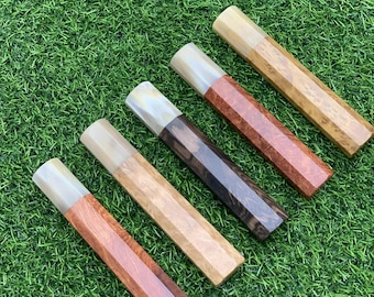 Couteau japonais fait main, manche octogonal