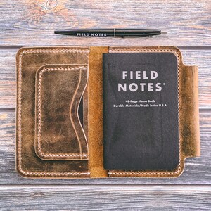 Distressed Leather Deluxe Field Notes Journal Cover