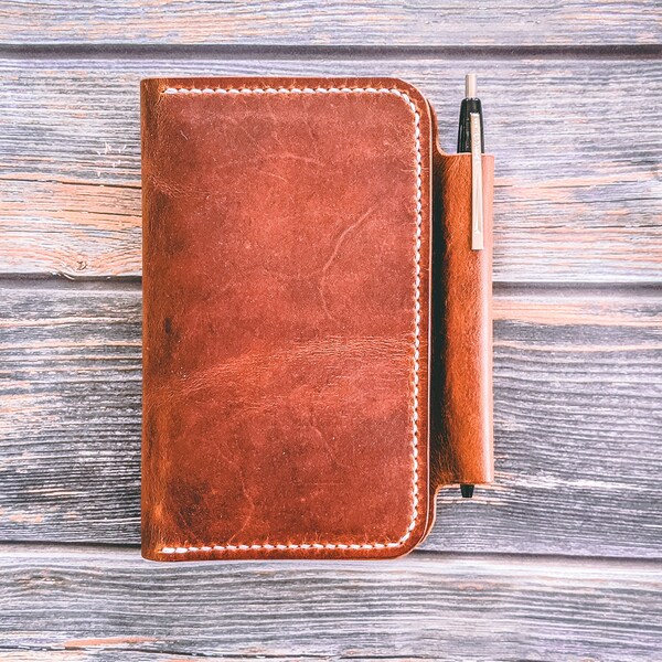 English Tan Harvest Deluxe Leather Field Notes Journal