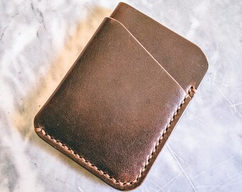 Horween Dublin Nut Brown 3 Pocket Slim Wallet