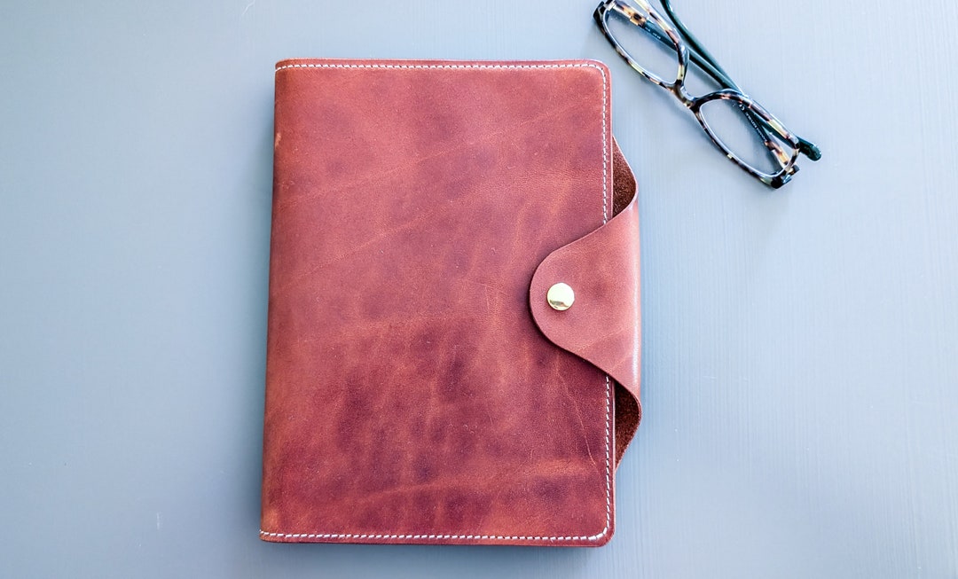 Wickett & Craig Buck Brown Folio A5 Leather Notebook Cover - Etsy