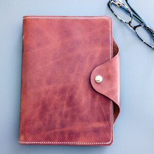 Wickett & Craig Buck Brown Folio A5 Leather notebook Cover