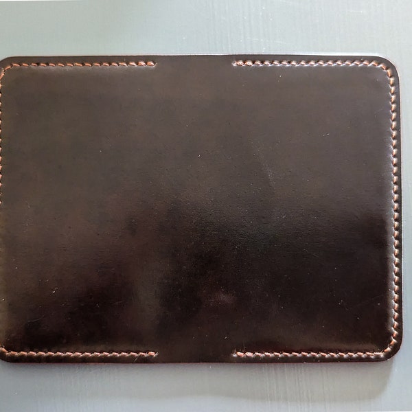 Horween Color #4 Shell Cordovan 2 Pocket Minimalist Card Wallet
