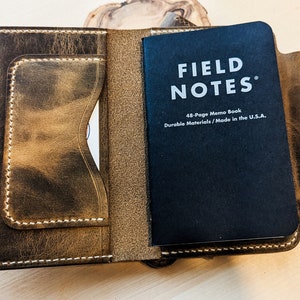 Distressed Leather Deluxe Field Notes Journal Cover
