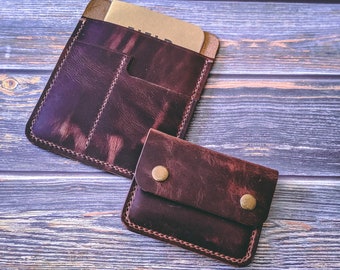 Wheat Harvest Minimalist 2 Pocket Snap Wallet