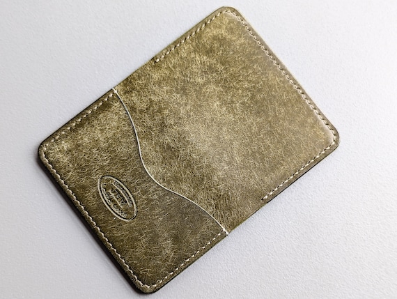 Olive Pueblo Italian Leather 3 Pocket Bifold Card Wallet - Etsy
