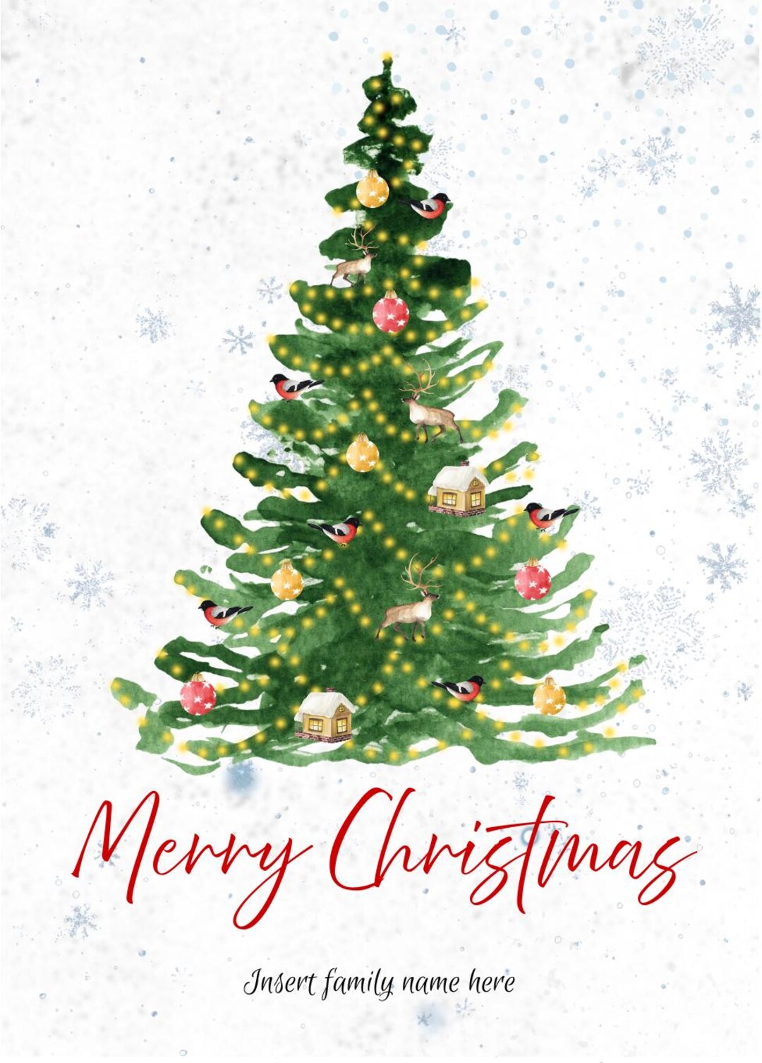 Editable Christmas Card Template | Digital Holiday Card | Canva Ecard ...