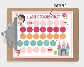Reward Chart Printable, Kids Chore Chart, Behavior Chart, Potty Training Chart, Toddler Chart, Toddler Sticker Chart, Digital Download, PDF