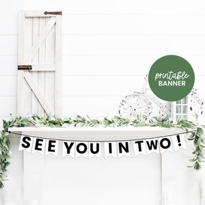See You In Two Banner, LDS Missionary Call, Mission Call Printable, Mission Farewell, Missionary Banner, Missionary Goodbye, Mission Decor