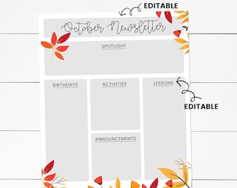 Relief Society Newsletter, RS Newsletter Template, Relief Society Planner, LDS Newsletter, RS Presidency, Relief Society Printable