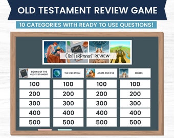 Old Testament Review Game, Bible Study Games, Kids Bible Study, Sunday School Lesson, Bible Trivia, Come Follow Me, Old Testament Printable