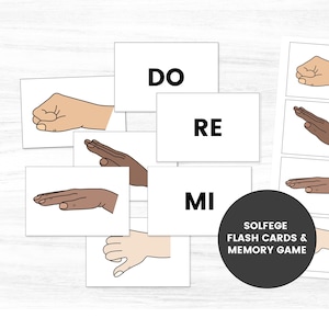Solfege Flashcards, Solfege Handtekens Afdrukbaar, Elementaire Muziekspellen, Muziek Flashcards, Muziekleerspel, Solfeggio Chart, Do Re Mi