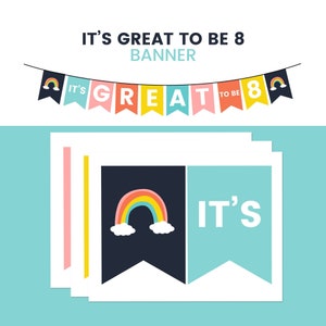 Great To Be 8 Banner, Great To Be 8, Primary Baptism Preview, Great to Be Eight, Great To Be 8 Printable, LDS Baptism, It&#39;s Great to Be 8,