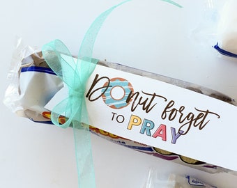 DONUT forget to Pray, Seminary Handout, Prayer Handout, Prayer Lesson, Printable