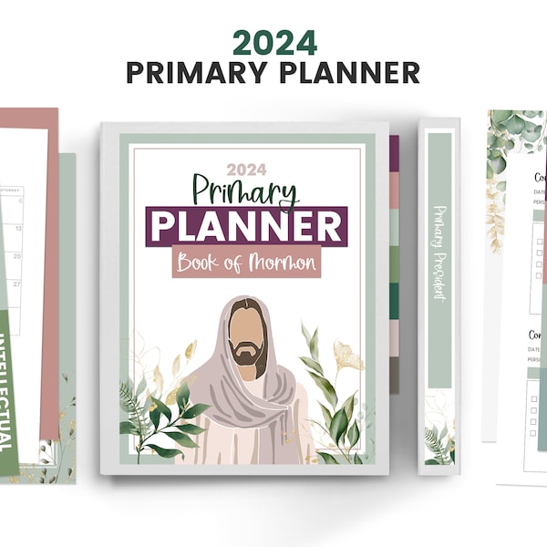 LDS Primary 2024, Primary Presidency 2024, Primary Binder, Primary Planner, Primary Binder Cover, Primary 2024, 2024 Primary Bundle