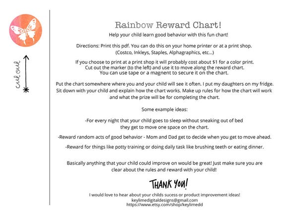 Eating Reward Chart Printable