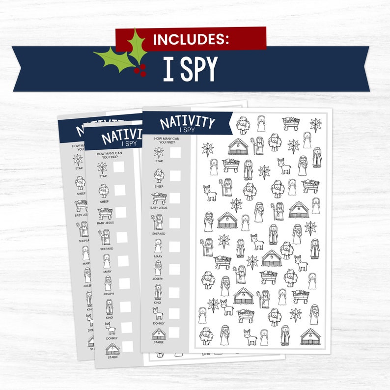 Nativity Printable Activity Nativity Craft Jesus Birth - Etsy