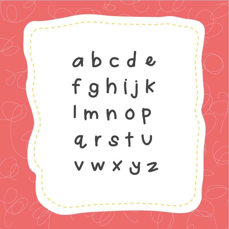 Chunky Monkey Font A Thick Handwritten Font Personal and | Etsy