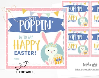 Easter Treat Tags, Just Poppin' By, Ministering, Easter Gift Tag, Printable