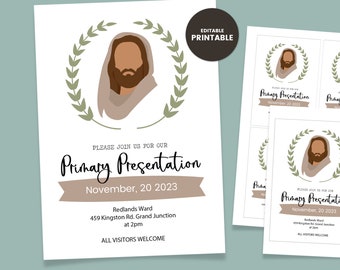 Primary Program Invite, Primary Presentation, LDS Primary Printable, Primary Program 2023, New Testament Primary,