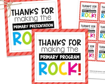 Primary Program Thank You, Popping Candy Tag, Primary Program Appreciation, LDS Primary Thank You Notes, Primary Treat, Primary Program Tags