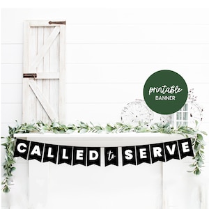 Called to Serve Banner, Missionary Banner, Mission Call Eröffnung, Missionary Farewell, Called to Serve Printable, HLT Mission Call