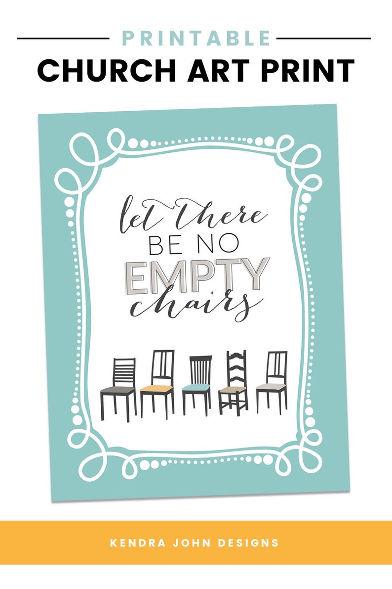No Empty Chairs LDS Ministering Temple I Love to See the Etsy