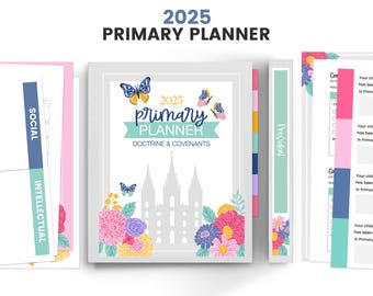 LDS Primary 2025, Primary Presidency 2025, Primary Binder, Primary Planner, Primary Binder Cover, Primary 2025, 2025 Primary Bundle