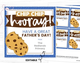 Fathers Day Cookie Tag, Fathers Day Handout, Fathers Day Gift Printable, Father Day Gift Church, Fathers Day Gift Tags, Fathers Day Favor,