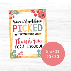 Teacher Gift Tag, Teacher Appreciation Printable Tag, Teacher Flower ...