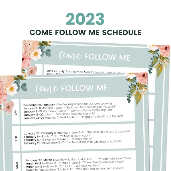 Primary Come Follow Me 2023 Bulletin Board - Etsy UK