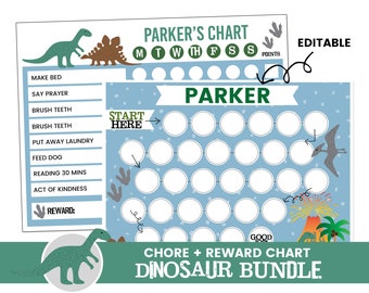 Homeschool Chart, Kids Reward Chart, Kids Chore Chart, Toddler Reward Chart, Dinosaur,