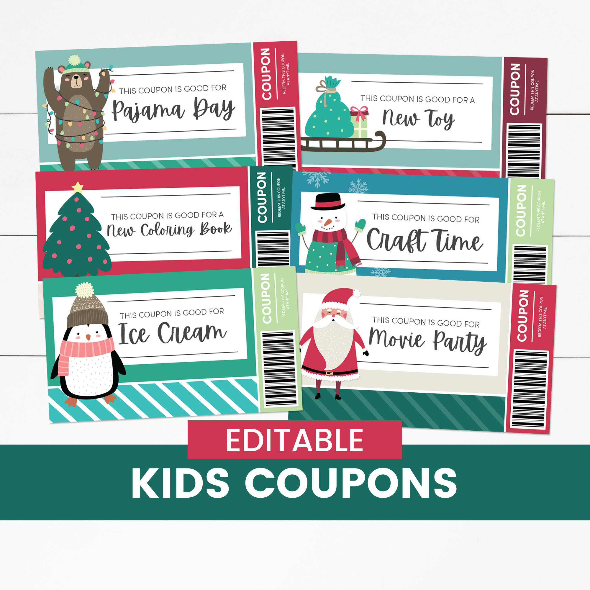 Christmas Kid Coupons Christmas Coupon Book Last Minute ...
