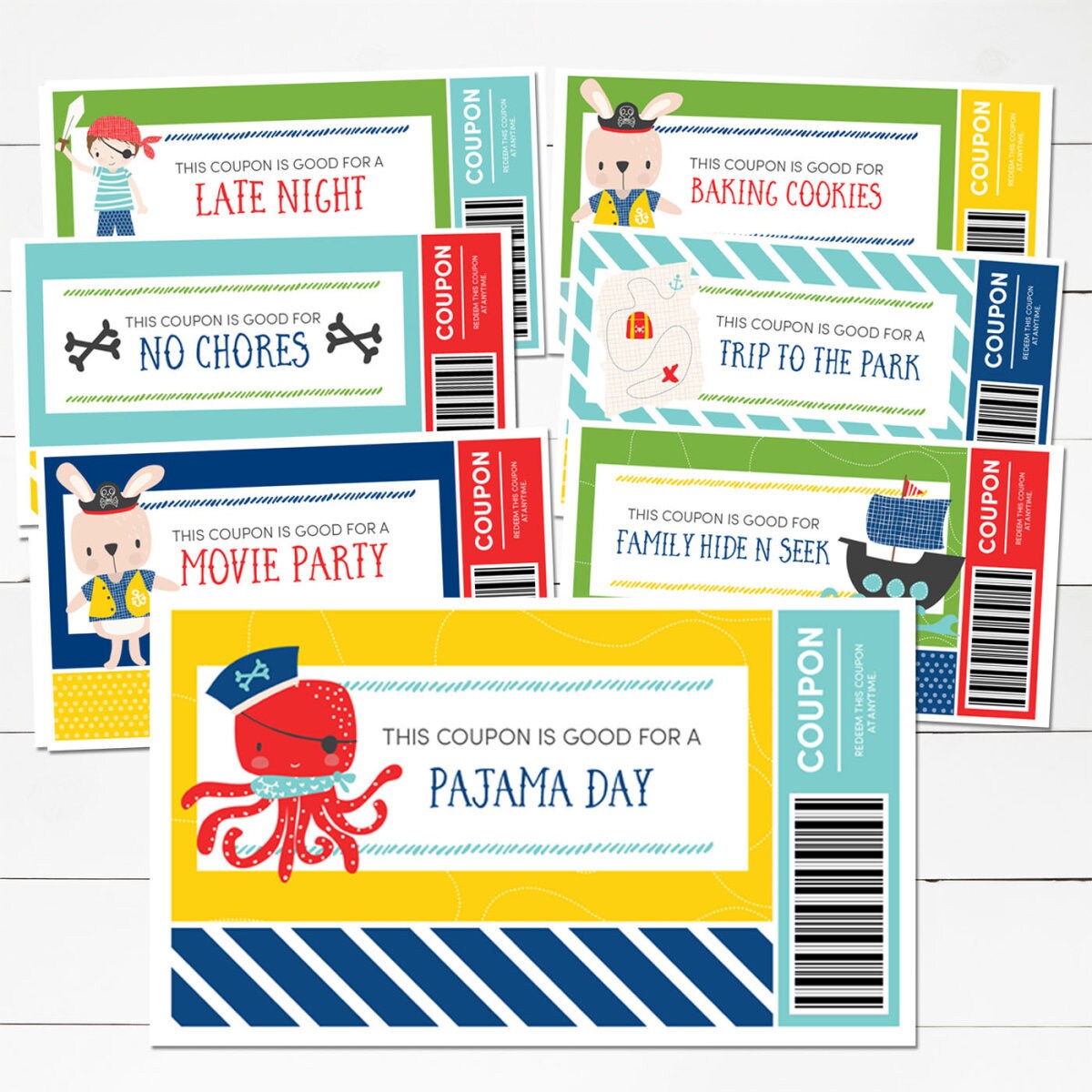 Kids Reward Coupons BUNDLE Printable Love Coupons Coupons | Etsy