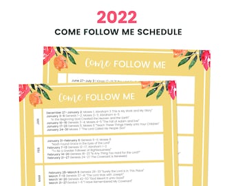 2022 Come Follow Me, Old Testament Study Guide, Old Testament Reading Schedule, Old Testament Printable, LDS Printable, CFM Lessons,