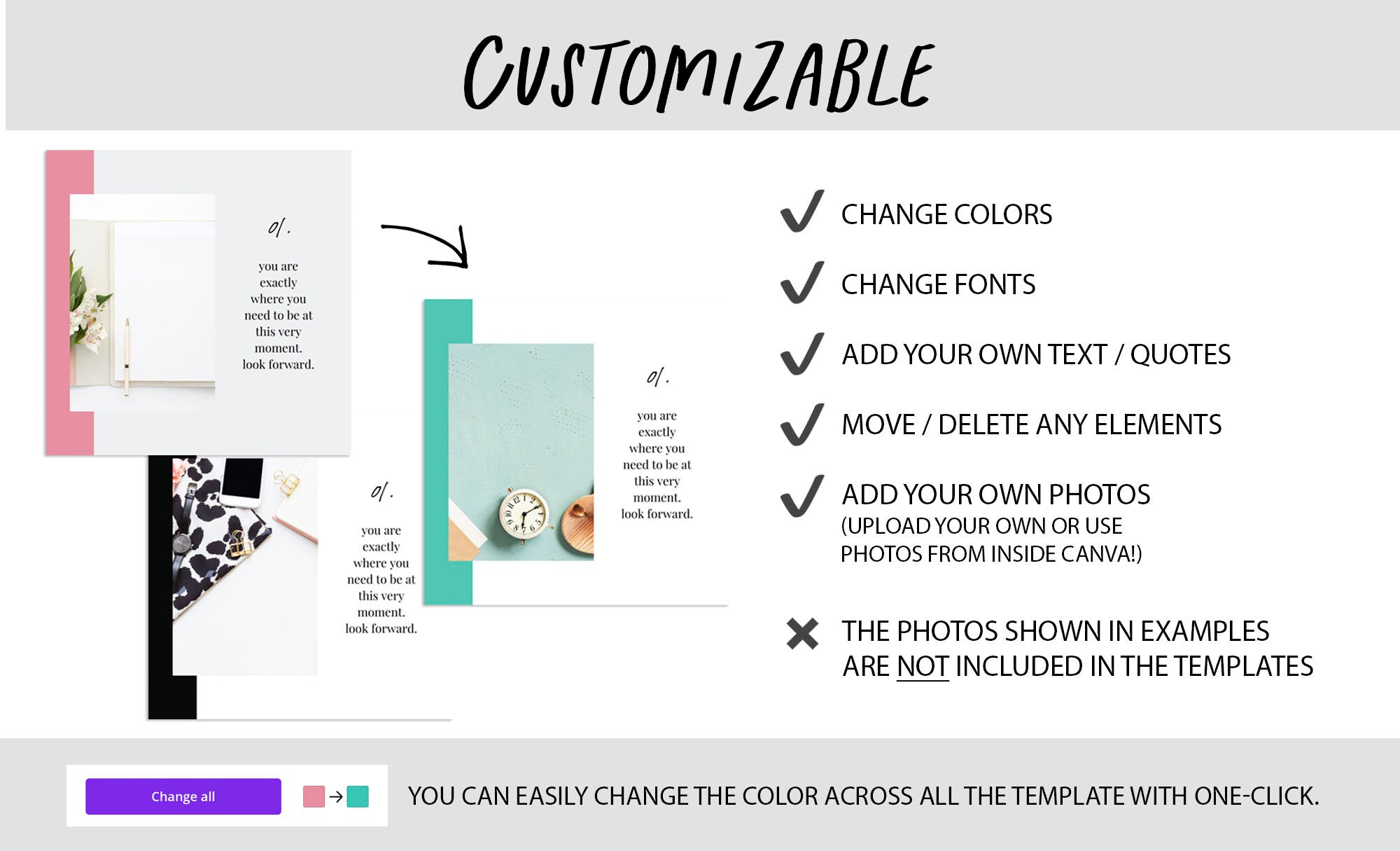 Instagram Post Templates, Canva Template for Instagram, IG Template ...